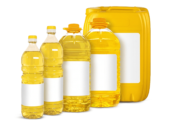 Flexible packaging solutions — oil bottles in various sizes