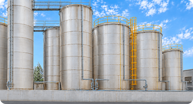 Grannex storage silos at our Thessaloniki warehouse